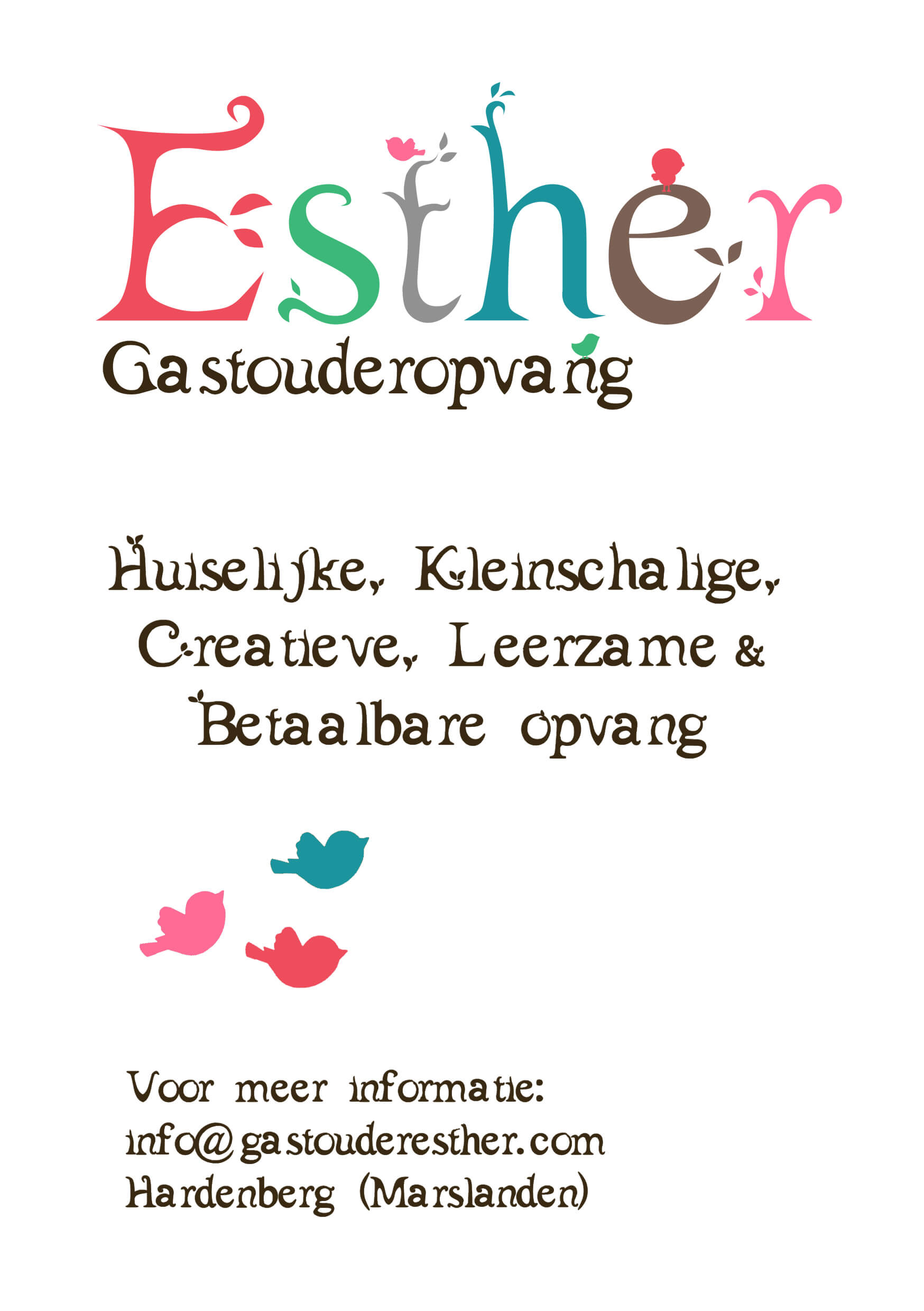 Welkom bij Gastouder Esther Hardenberg